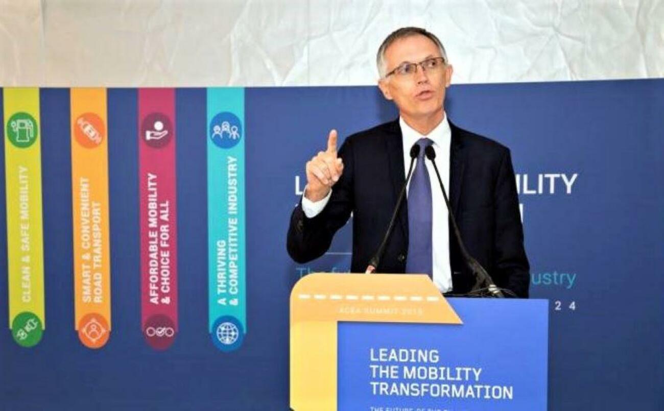 Carlos Tavares cuando era presidente de la patronal de fabricantes Acea.