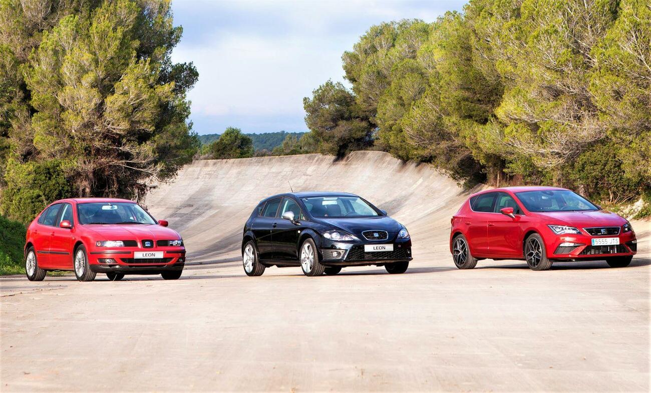Las tres generaciones del Seat León Las tres generaciones del Seat León