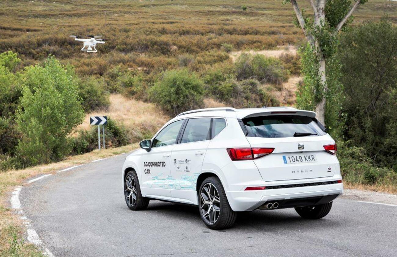 Prueba de coche conectado con 5G de Seat