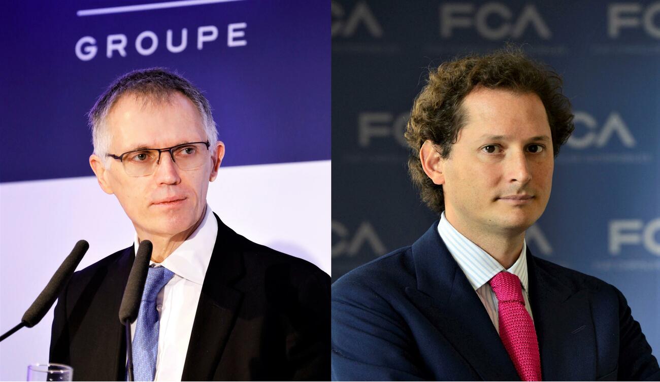 Résultat de recherche d'images pour "john elkann carlos tavares"