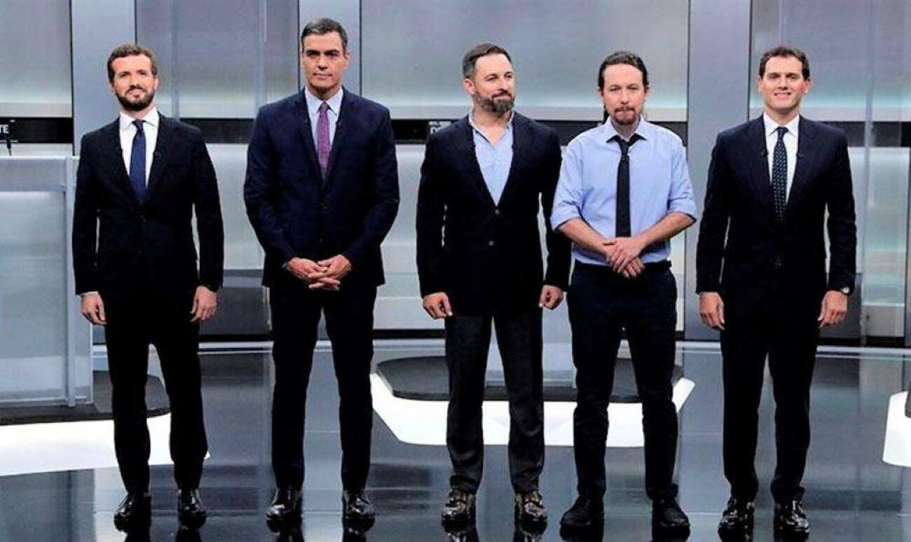 Candidatos en el debate de las elecciones del 10 N / EFE