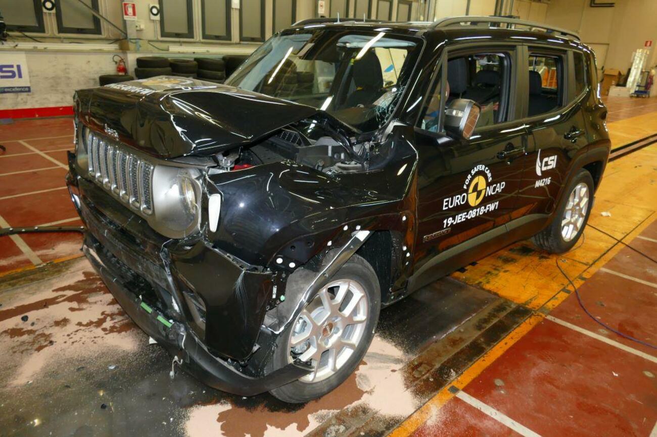 Jeep Renegade después de la prueba de choque de EuroNcap