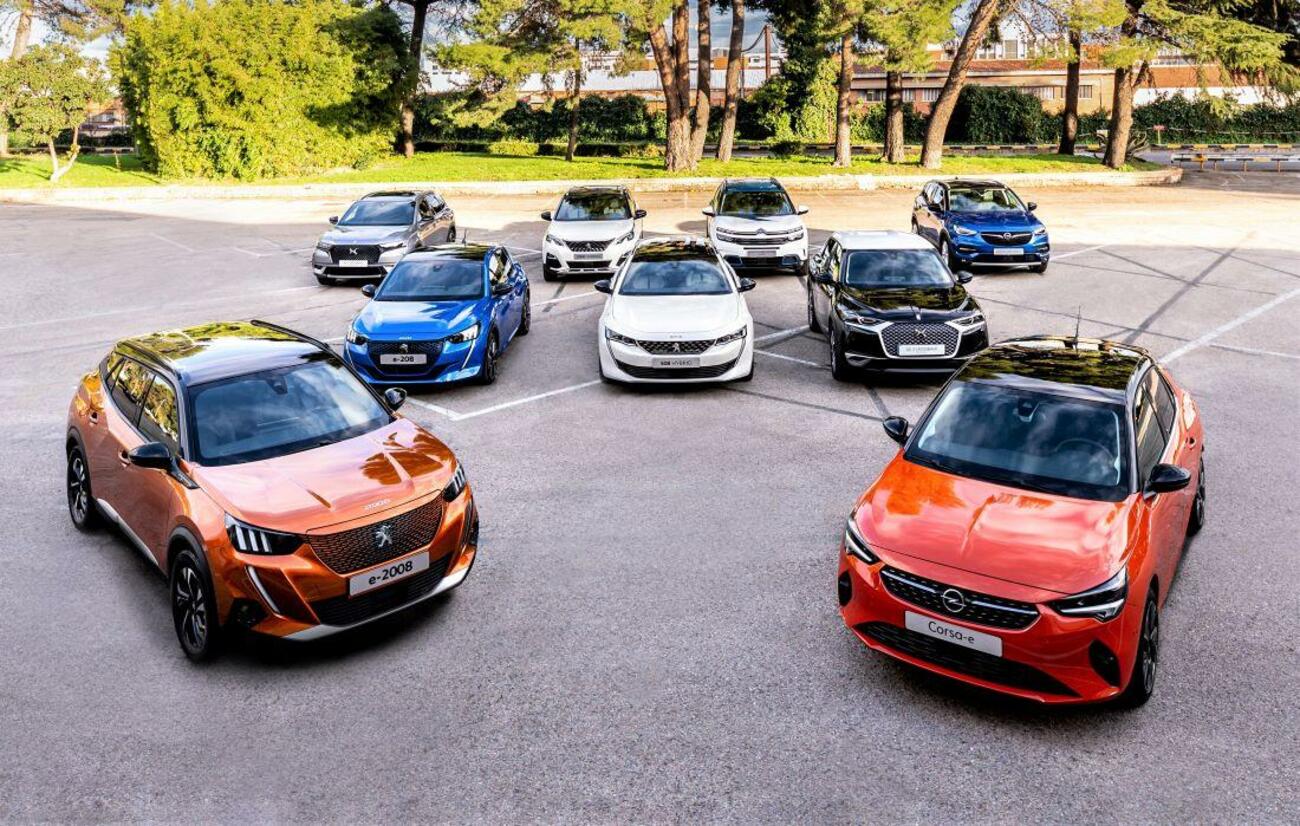 Gama de coches eléctricos e híbridos de PSA