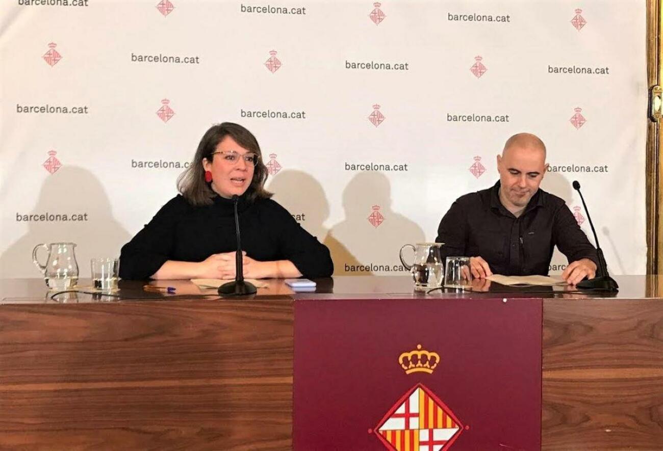 Janet Sanz y Eloi Badia explican la Zona de Bajas Emisiones de Barcelona / EUROPA PRESS