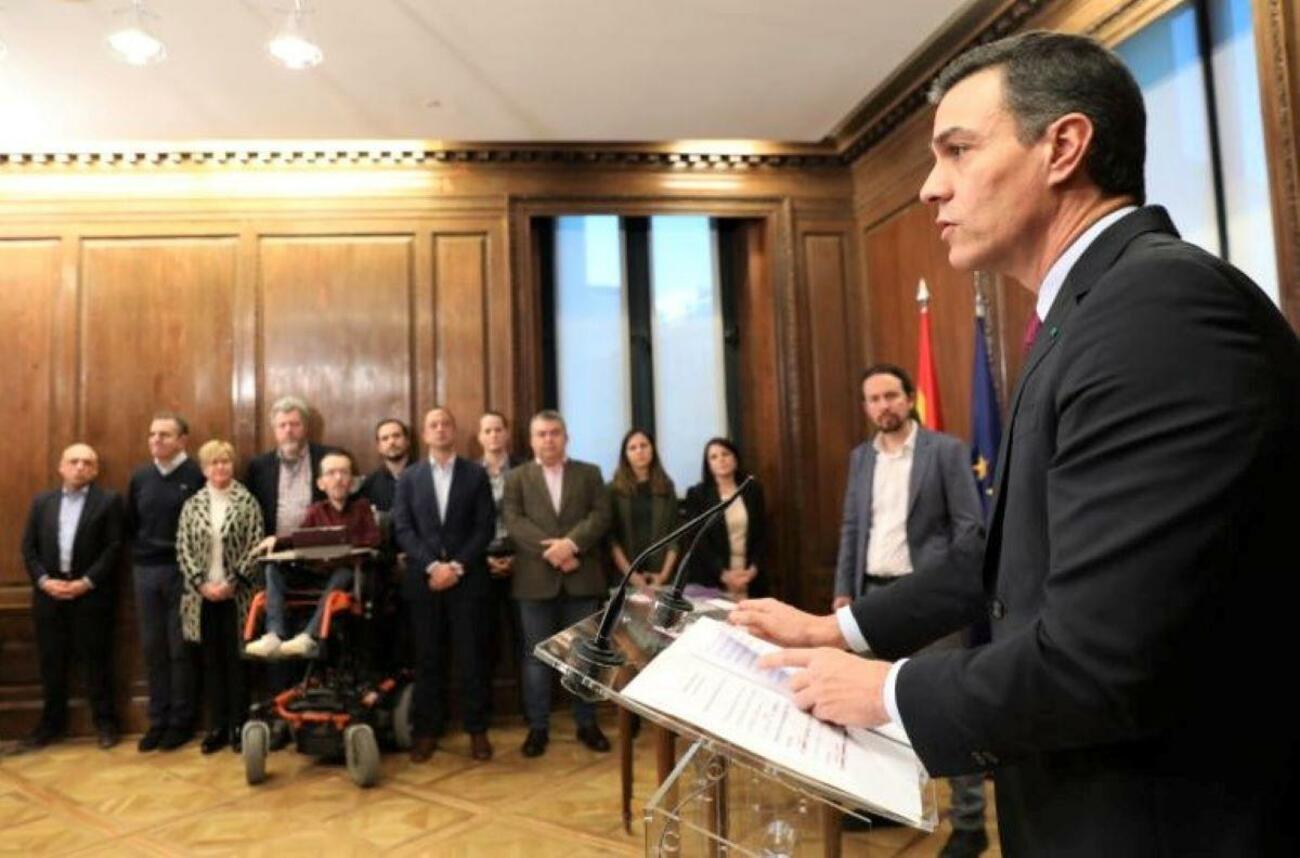 Pedro Sánchez y Pablo Iglesias presentan el programa de Gobierno / PSOE