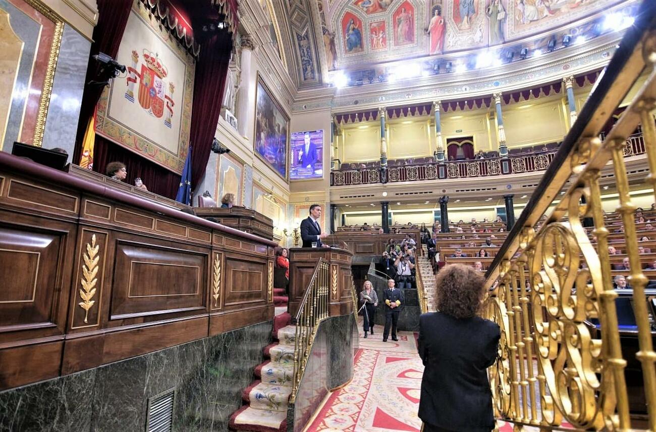 Debate de investidura en el Congreso / TWITTER PSOE Debate de investidura en el Congreso / TWITTER PSOE