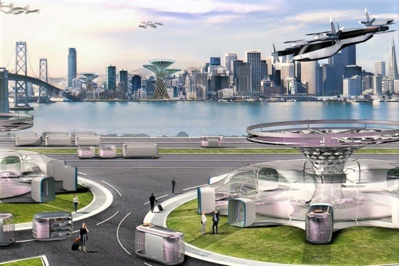 Recreación de la movilidad en una ciudad del futuro según Hyundai Recreación de la movilidad en una ciudad del futuro según Hyundai