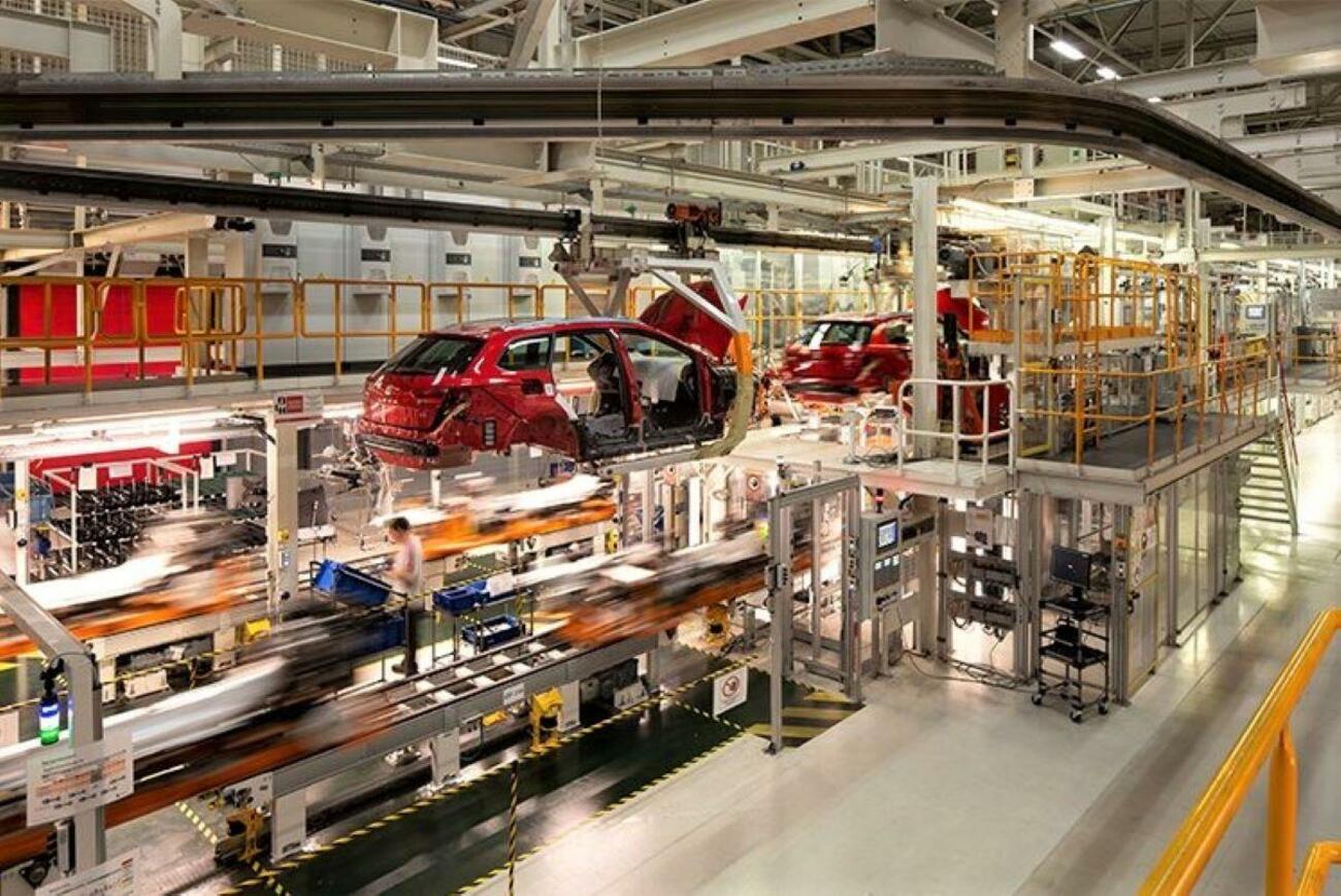 Línea de montaje en la fábrica de Seat de Martorell Línea de montaje en la fábrica de Seat de Martorell