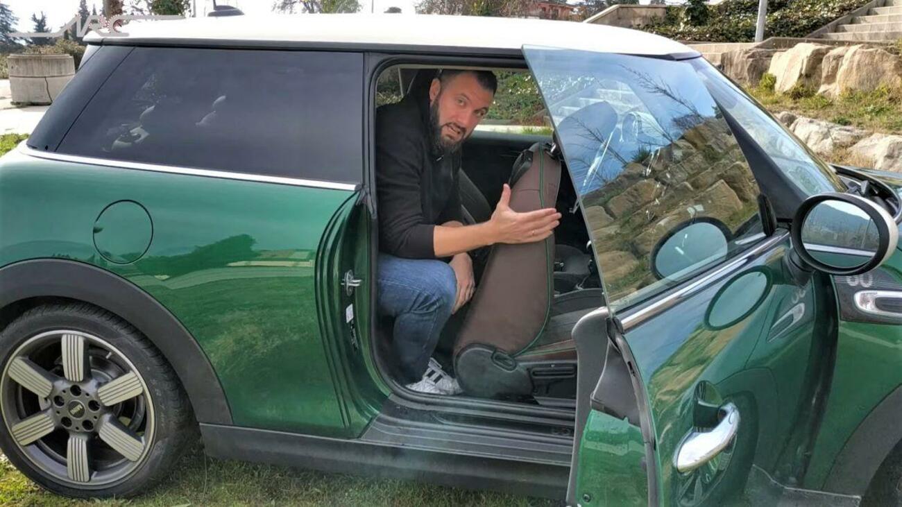 Abel Real, en la prueba del Mini Cooper 60 Aniversario