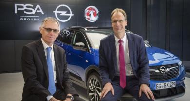 Carlos Tavares, consejero delegado de PSA (izquierda), junto al responsable de Opel, Michael Lohscheller / CG