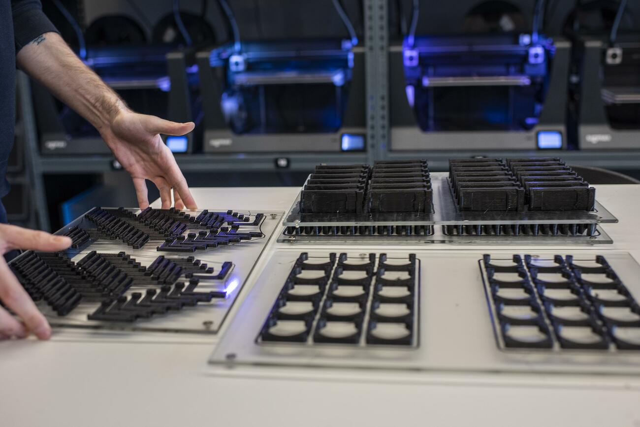 Piezas imprimidas en las instalaciones de BCN3D Technologies / LENA PRIETO Piezas imprimidas en las instalaciones de BCN3D Technologies / LENA PRIETO