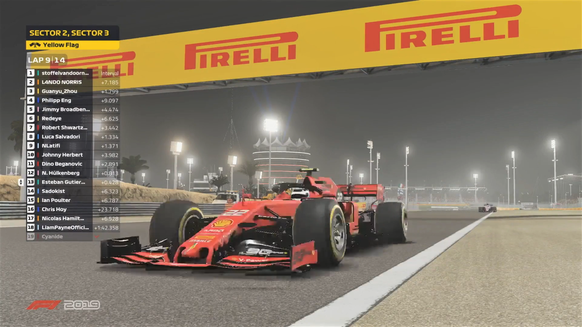 Carrera de la F1 virtual Carrera de la F1 virtual