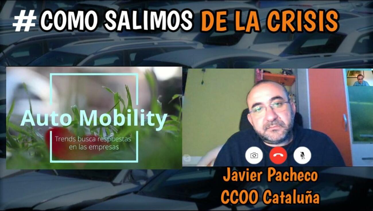 Javier Pacheco, en la entrevista en Coche Global