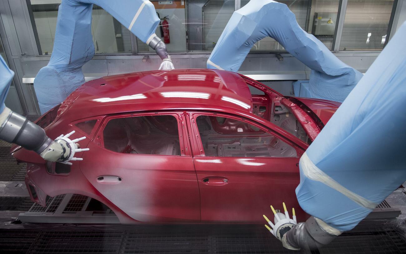 Pintura de un coche en Martorell / SEAT