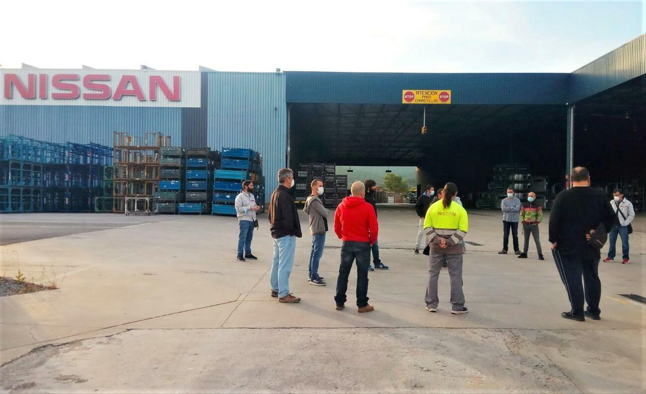 Empleados de Nissan de Barcelona en el primer día de huelga / SIGEN USOC