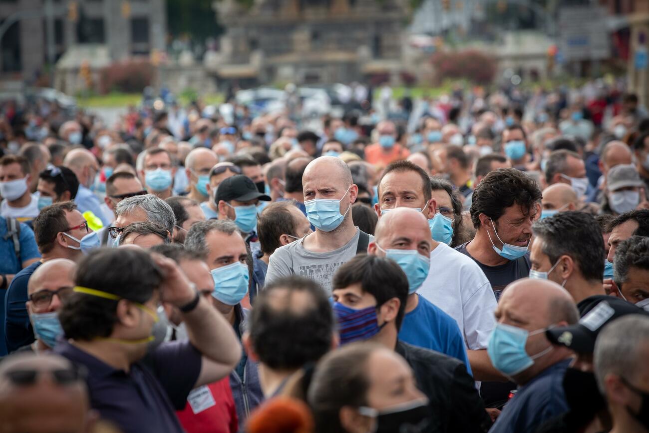 Trabajadores de Nissan y empresas auxiliares protestan por el cierre de la empresa en Barcelona / EP Trabajadores de Nissan y empresas auxiliares protestan por el cierre de la empresa en Barcelona / EP