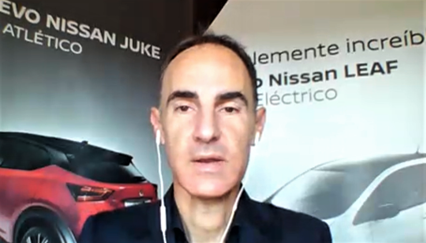 Frank Torres en la rueda de prensa 'online' sobre Nissan Frank Torres en la rueda de prensa 'online' sobre Nissan