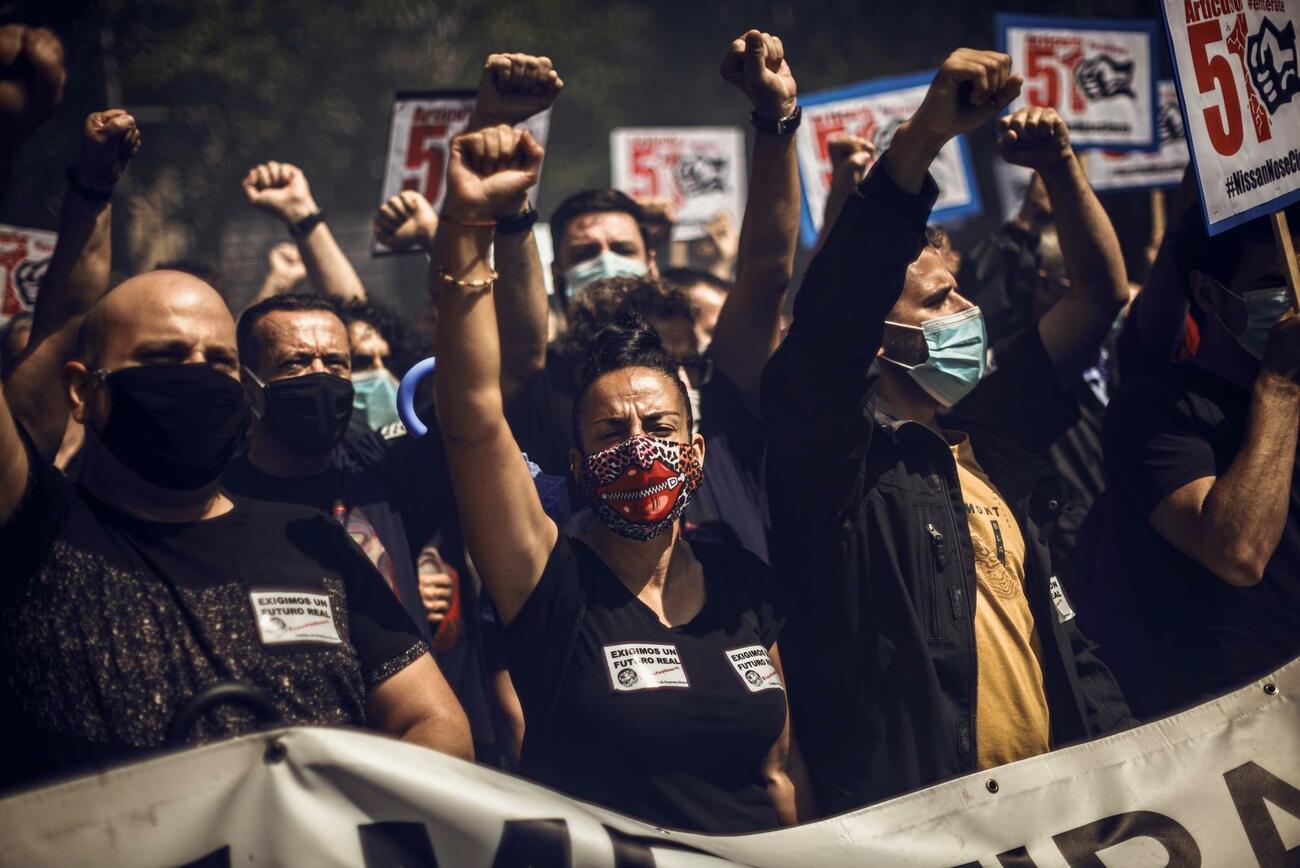 Trabajadores de las fábricas de Nissan en Cataluña protestan por el cierre / EP