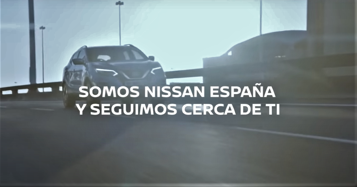 Spot de Nissan España con el polémico lema "Seguimos cerca de ti"