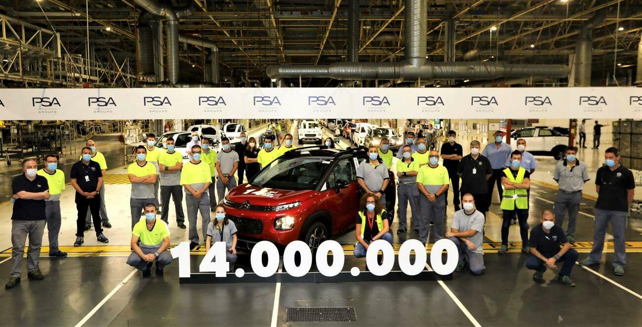 Coche número 14 millones producido en PSA Figueruelas / PSA
